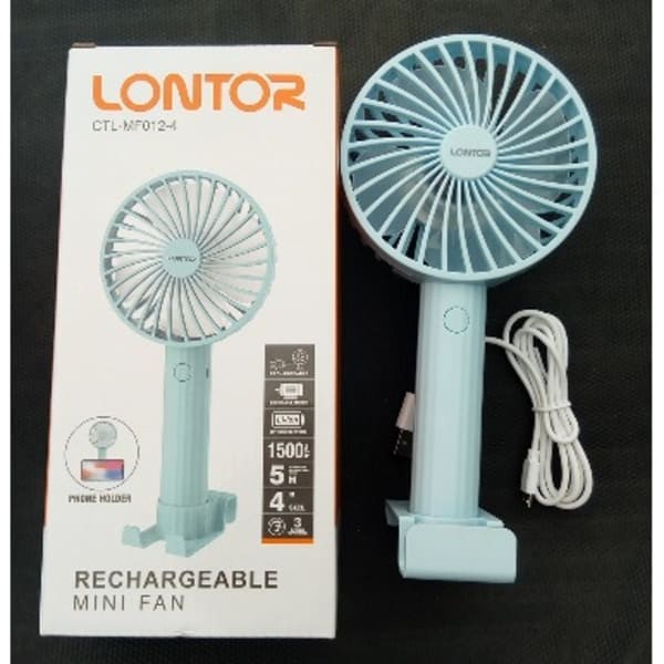 Lontor rechargeable hand fan