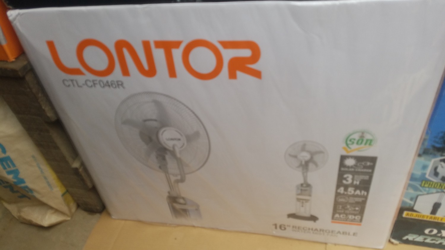 Lontor rechargeable mist fan